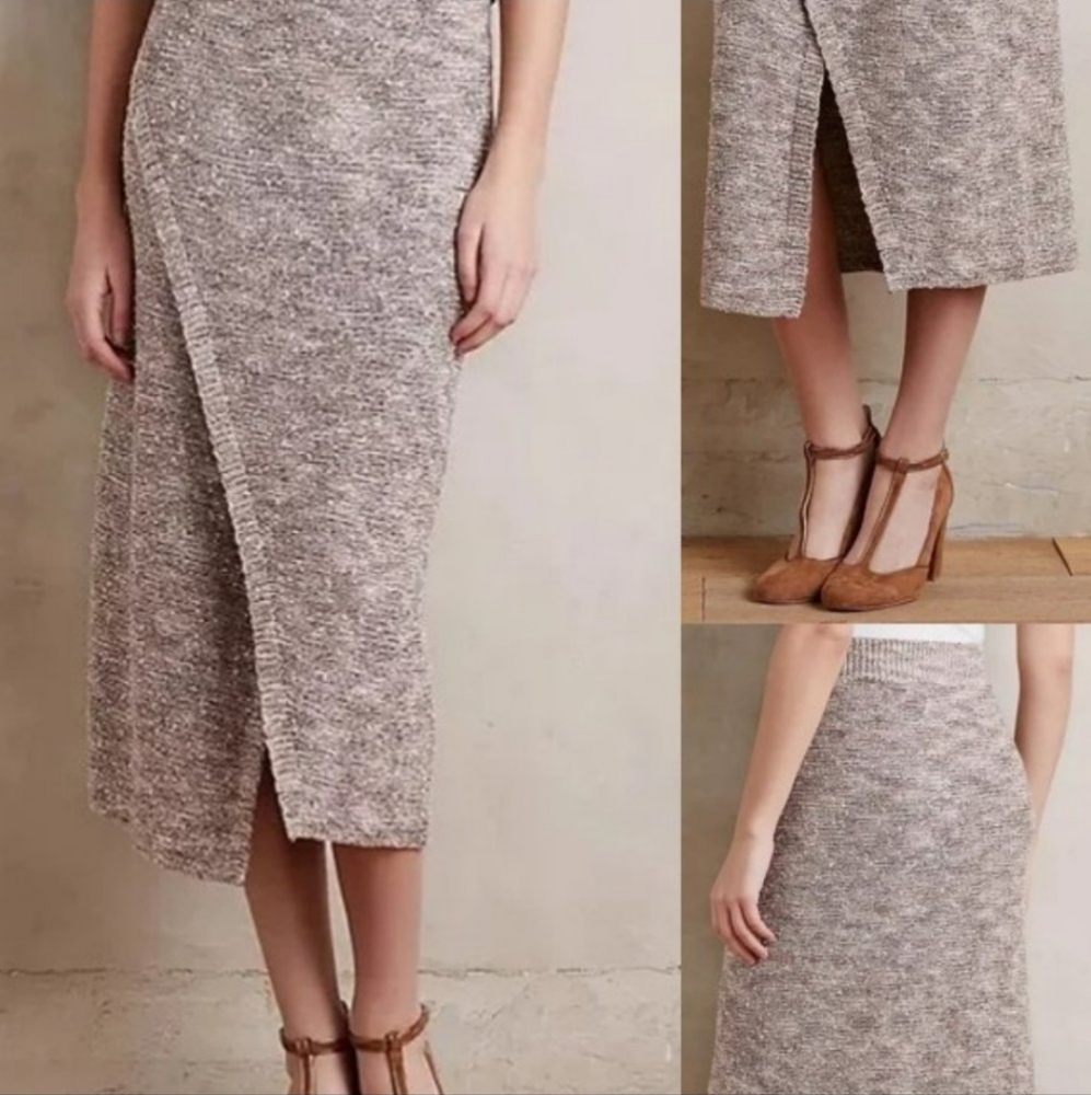 Moth Knit Wrap Sweater Skirt - Picture 6 of 7